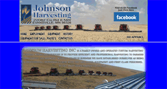 Desktop Screenshot of johnsonharvesting.com